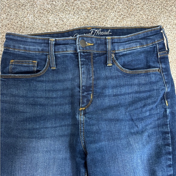 Lot of Universal Thread High Rise Skinny Jeans Size 28/6 medium wash dark wash - Picture 2 of 9
